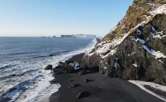 Winterse fjorden in IJsland